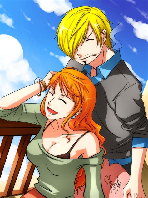 Sanji and nami fanfiction - 1 day ago · Body Swap. Chapter 1. When the pirate doctor Trafalgar Law decided to quit his role within the marines and temporarily join the straw hat crew to reach his own dream of destroying Doflamingo, he had no idea what he was letting himself in to. Law sat at the table in the kitchen with the rest of the straw hats. He was squashed between the cyborg ...